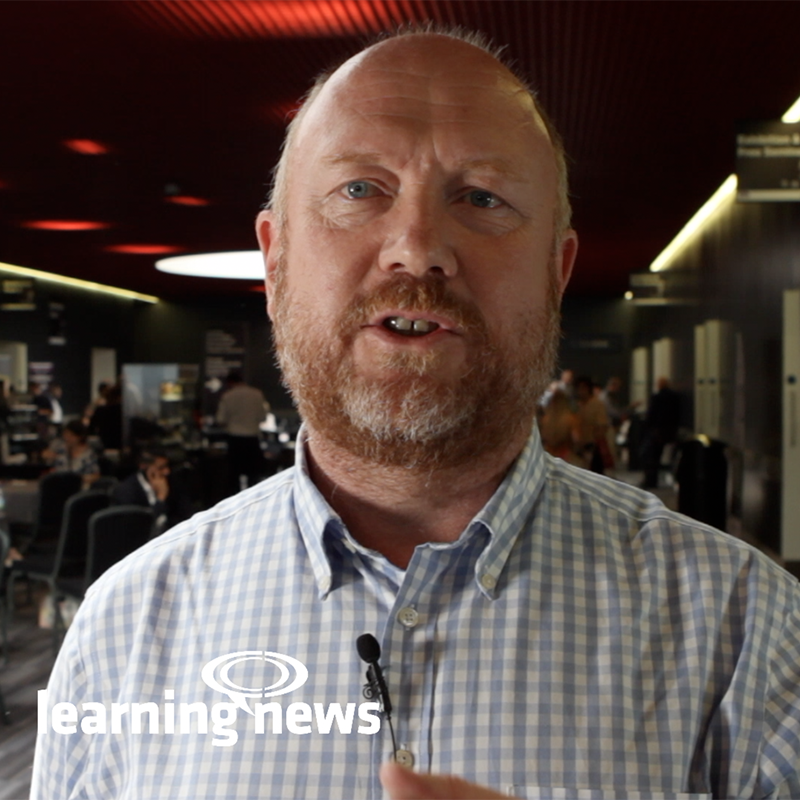 Andrew Joly, Director of Strategic Design, LEO Learning, talking to Learning News at the Learning Technologies Summer Forum 2019
